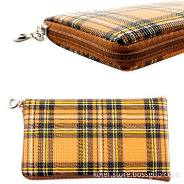 Leather Slider Bag for iPhone, with Quality Zipper Slider and Lanyard, Comes in Black
